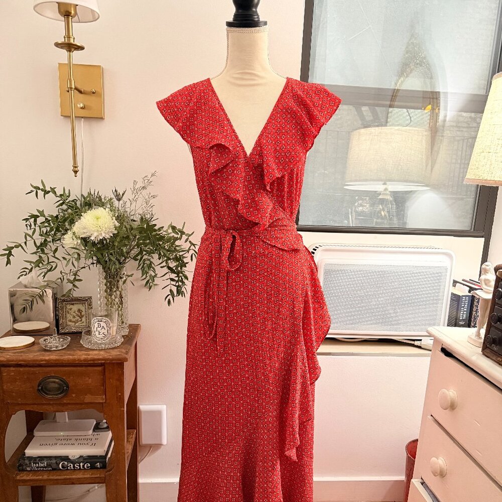 Red Wrap Dress | Max Studio